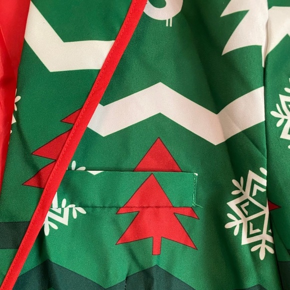 Ugly Christmas Holiday Tree Jacket Blazer Festive - Picture 5 of 6